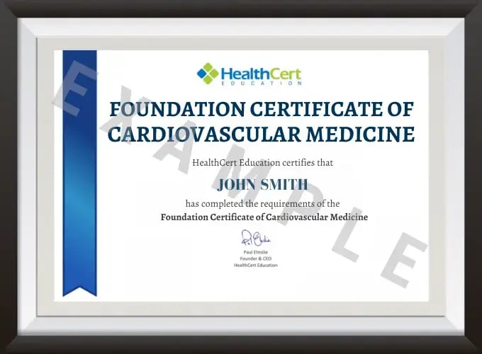 cardiovascular medicine certificate